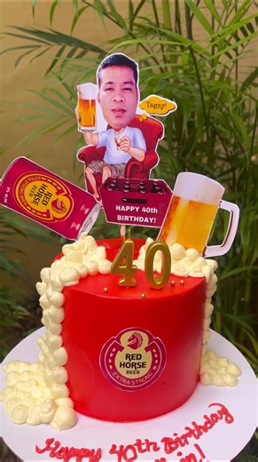 Simple Red Horse Themed Cake The Making