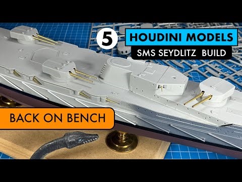 TURRET UPGRADE & HULL RED - SMS Seydlitz Part 5 boot stripe, anti fouling and metal gun barrels