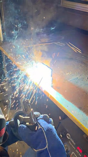 Miss Taylor Brown running her first horizontal weld! | Meridian FFA