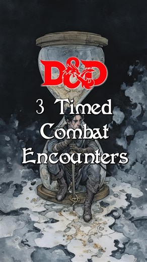 D&D Adventures on Instagram: "Dungeons and Dragons games get way more exciting when the players feel a sense of urgency. Add time limits and pressure to complete objectives before time runs out. Combat can be the biggest offender, which is why some DMs add a timer in real life during combat for players to complete their turn by. Instead of that, here are 3 timed encounters that you can add to your D&D game. Narration by @jakehardingvo #dnd #dungeonsanddragons #ttrpg #dndtips #dungeonmaster"