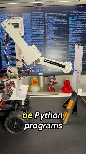 Python and ROS Control this Robot! 🤖🐍 #maker #diy #arduino #raspberrypi #robotarm #robotics #tech