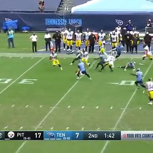 Ray-Ray McCloud with the big punt return, then Diontae Johnson scores to finish off the Pittsburgh Steelers drive! 📺: #PITvsTEN on CBS 📱: NFL app // Yahoo Sports app | NFL