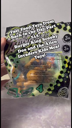 Fast Food Toys from Back in the Day Part 343 Burger King Scooby Doo and the Alien Invaders Kids Meal Toys! #scoobydoo #burgerking #retrotoys #happymeal #toyunboxing #nostalgia | CPJ Collectibles