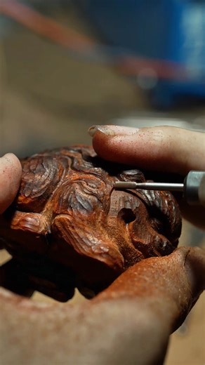 59K views · 1.2K reactions | Adorable Dremel Wood Carving Art ✨ #woodworking #woodcarving #dremelart | A Q Creator | Facebook