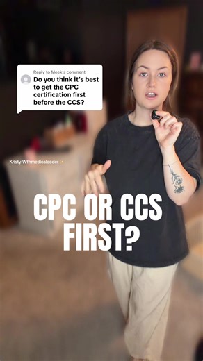 Replying to @Meek it’s recommended to start with the the CPC then move to the CCS 🤓 📚 🖥️ #medicalcoding #workfromhome #remotejob #wfh #wfhmom