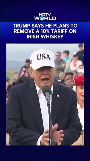 Donald Trump Says He'll Scrap 10% Tariff On Irish Whiskey | "Everybody's Bugging Me"