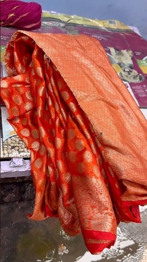 How to dye georgette Banarasi silk saree| #banarasi #georgette #saree