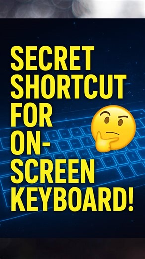 Open On-Screen Keyboard Instantly with This Shortcut! #WindowsTips #KeyboardShortcut #OnScreenKeyboard #MSTricks #TechHacks #WindowsShortcut #ProductivityTips #ComputerBasics Did you know you can open the On-Screen Keyboard in seconds with a simple shortcut? No need to search in settings again and again - just press Win Ctrl O and it appears instantly! Super useful if your physical keyboard stops working. 💬 Have you ever used the On-Screen Keyboard when your keyboard stopped working? Share your