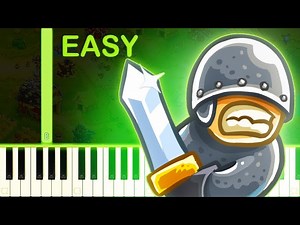 KINGDOM RUSH THEME - EASY Piano Tutorial - Videos For Kids