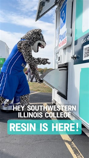 1.6K views | Southwestern Illinois College — Your Resin Station is LIVE!  Students, sign up today to start recycling aluminum cans, earning rewards, and making a difference for your campus + our planet. Let’s go, SWIC! ✨ | Raise With Resin | Facebook