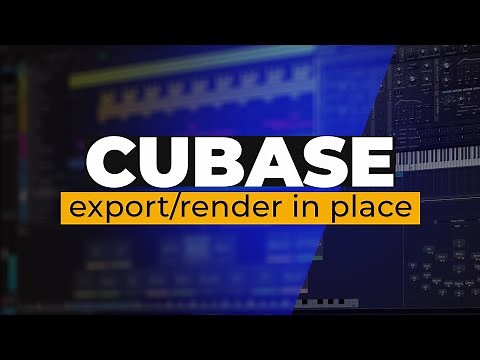 Cubase 13 Pro Tutorial (Lesson 10) – Audio Export. Render in Place.