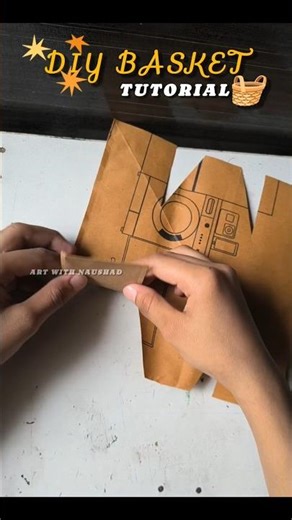 DIY basket 🧺 tutorial #shorts #craft #diy #handmade #viral