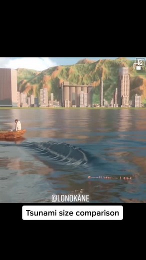 It’s pretty crazy to see this tsunami size comparison. That last Tsunami is recorded at 520m 😳😳😳