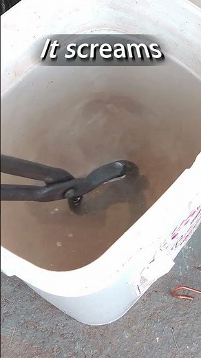 The most satisfying sound in blacksmithing ever