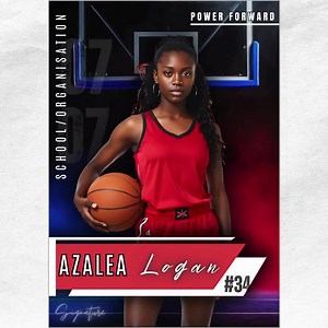 Basketball Trading Card Template | Basketball Double-sided Canva Sports Card | Printable Basketball Girl Player Card | Custom Team Gift Idea - Etsy