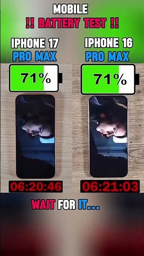 💀🔋 IPHONE 17 PRO MAX VS IPHONE 16 PRO MAX BATTERY TEST