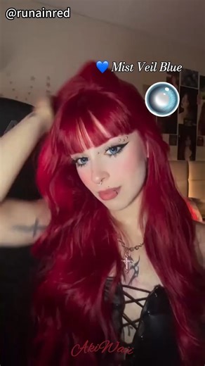 cicivi on Instagram: "✨⚡ The moment @runainred put it on, the whole look lit up! ⚡✨ 🌟Just take a snap, and it's that kind of stunningly beautiful look. 👀Lenses: Mist Veil Blue / Koi Pink / Lurk Black / Brisa Brown Want the same style? 👉link in bio! use her code "runa20" for a discount! #akiwaii #akiwaiicontacts #contactlenses #softlenses #naturalcontactlenses #coloredcontacts #lenses #review #eyelook #beauty #eyebeauty #fyp"