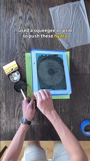 Hydro Dipping on Pottery #pottery #diy #screenprinting