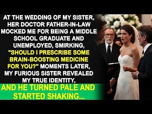My sister's father-in-law mocked me for my education at her wedding, then she revealed the truth.