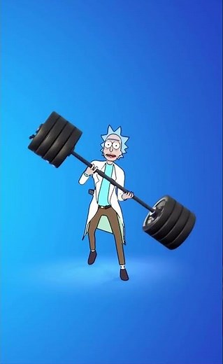 FEATHERWEIGHT - RICK SANCHEZ SKIN Showcase Fortnite Dances Emotes! (Fortnite x RICK AND MORTY)