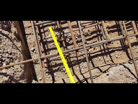 Rebar Inspection for size and spacing and type and raps and cleanliness.