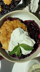 22K views · 185 reactions | This cottage cheese berry cobbler is crisp on top, gooey underneath, and made with simple ingredients for an easy yet stunning dessert to serve a crowd! Comment RECIPE below and we'll send you the link! | Fit Foodie Finds | Facebook