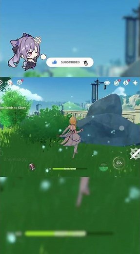 Method to collect Dandelion Seeds in Genshin Impact ✨🌼#genshinimpact