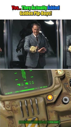 Yes... They Actually Added Golden Pip-Boys! #Fallout #FalloutTVShow