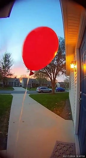 Child's Ghost Balloon Rings Doorbell | Ring Camera