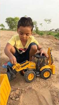 Kids Play with Bruder JCB & Rescue Dumper Truck in Playground 🚛🚜