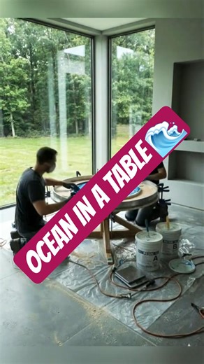 This Dining Table Looks Like a Real Ocean Whirlpool 😳