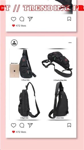 Nylon Stylish Sling Bag – Lightweight & Modern