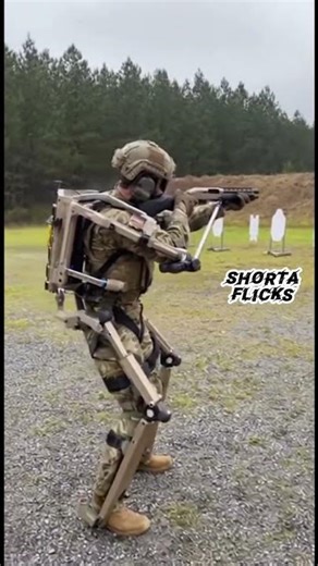 U.S. Soldiers Operate Next-Gen Robotic Exosuit in Battlefield Live-Fire Drill #ai