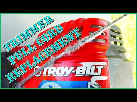 Replacing the Pull cord on a Troy-bilt TB575SS Trimmer