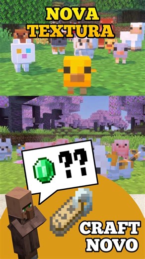 NOVOS MOBS BEBÊS E CRAFT DA ETIQUETA NO MINECRAFT 🙀