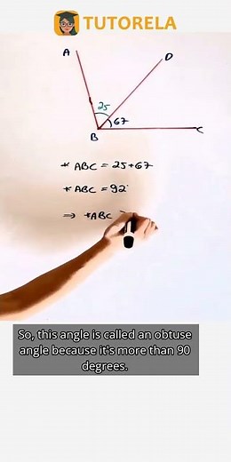 Classify Angle ABC: Understanding a 67° and 25° Construction #Math #Triangle #PartsOfATriangle