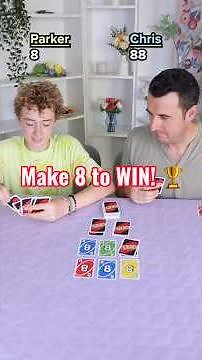New way to play: make 8 to win! 🏆 | Ballinger Family #familygamenight #uno #cardgame