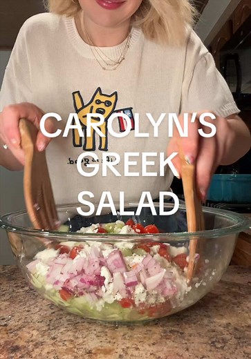 Carolyn’s Greek Salad Recipe — Fresh Cucumber & Feta Salad