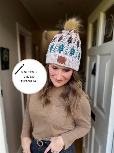 CROCHET PATTERN   VIDEO Starlight Hat Crochet Pattern | Mosaic Crochet Beanie Pattern | Overlay Mosaic Crochet | 6 Sizes Baby to Adult - Etsy UK