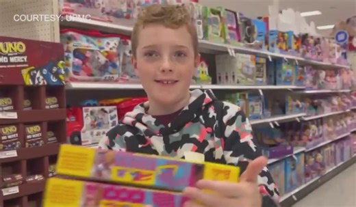 11-year-old raises $1,200 selling handmade cards, buying toys for children’s hospital