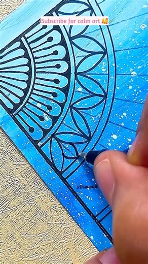 Easy mandala bookmark 🥰 #art #mandala #bookmark #easy #trishuarth