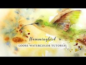 How To Paint A Hummingbird In Loose Watercolor Step By Step Tutorial