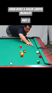 2.9K views · 34 reactions | Efren reyes & roger griffis highlight billiads par 2 #efrenreyes #highlight #billiards #pool #magician #trickshot #bankshot #viralpost | Garsing Burbano D'makz | Facebook