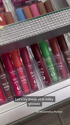 NYX Cosmetics This Is Milky! Gloss Milkshakes Swatch Test