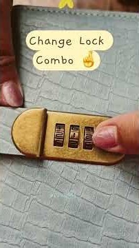 How to Change Lock Combination #moneyenvelopes #combination #safe