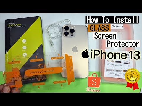 How to Install Tempered Glass Screen Protector Apple iPhone13 Pro Max iphone
