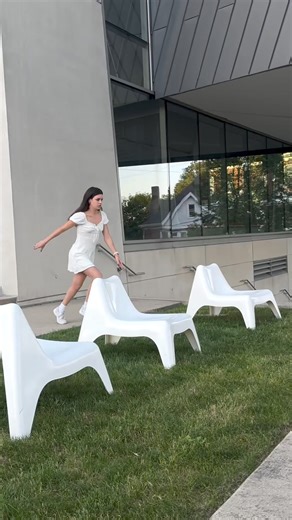 over the stairs was scary 🙈 . . #backflipchallenge #backflipping #backflip #jumping | Nicole Skirts