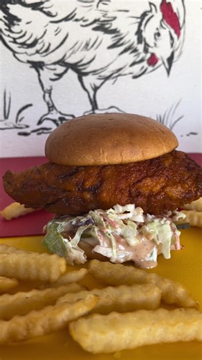 Our crazy d’s chicken sandwich 🫡 #foodtok #chickensandwich #food #reno #hotchicken #viral