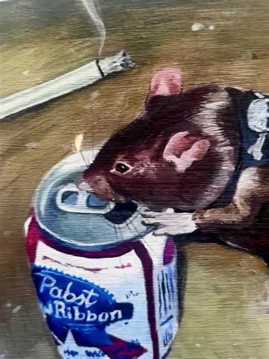 Art Print of Funny Grunge Rat: Meme Home Decor - Etsy