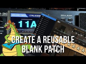 Create A Reusable Blank Patch | NUX MG30 | The Guitar Noob